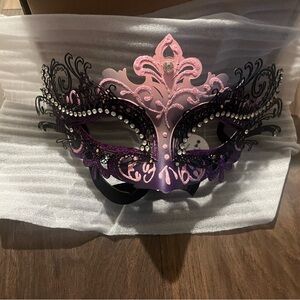 Pink and Purple Masquerade Mask